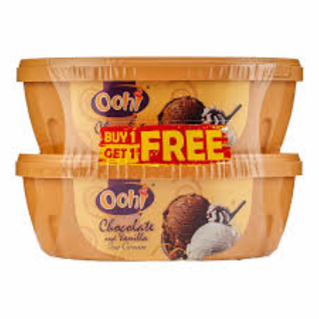 OOH!CHOCOLATE VANILLA 1LTR